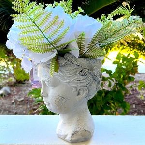 Greek Goddess Flower Pot / Vase